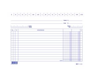 Schede 2 colonne 15 x 21 cm orizzontale E3253BL - 459