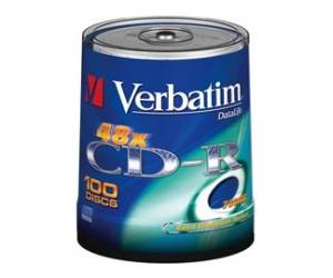 Scatola 100 CD-R DataLife Plus Extra Protection - 1X-52X - serigrafato - 700Mb - Verbatim - 43411 - 23942434115 - DMwebShop