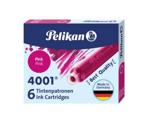 Cartucce inchiostro 4001 TP/6 - lunghezza 39 mm - rosa - conf. 6 pezzi - Pelikan - 100435993 - 4012700321077 - DMwebShop
