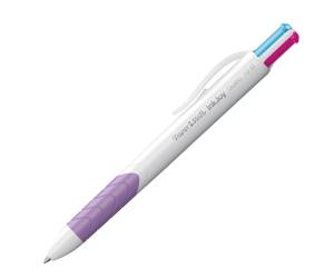 Penna a sfera a scatto multifunzione Inkjoy Quatro Fun - rosa, verde chiaro, viola, turchese - punta 1 mm - Papermate - S0977270 - 3501170977163 - DMwebShop