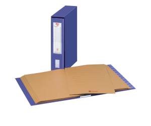 Classificatore numerico Mec - 12 cartelline 3 lembi - 23 x 32 cm - dorso 7 cm - blu - King Mec - 00011304 - 29307AA - DMwebShop