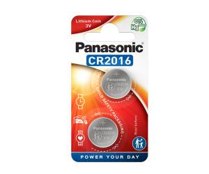 Micropile CR2016 - 3 V - a pastiglia - litio - blister 2 pezzi - Panasonic - C302016 - DMwebShop