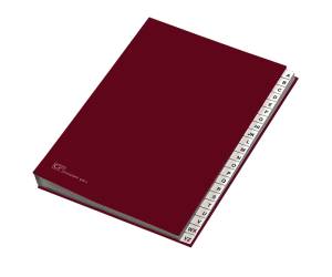 Classificatore alfabetico A/Z - 640E - 24 x 34 cm - rosso - Fraschini - 640E-ROSSO - 8027032017013 - DMwebShop