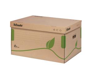 Scatola container EcoBox - 34 x 43,9 x 25,9 cm - apertura superiore - avana - conf. 10 pezzi - Esselte - 623918 - 4049793038568 - DMwebShop