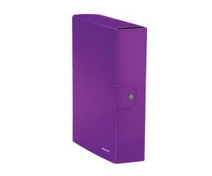 Scatola progetto WOW - dorso 8 cm - viola metallizzato - conf. 5 pezzi - Leitz - 39670062 - 4002432109784 - DMwebShop