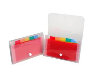 Classificatore Crystal 6 tasche PP 11 x 18 cm - 7650