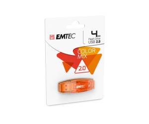 Memoria USB 2.0 - Arancione - 4 Gb - Emtec - ECMMD4GC410 - 3126170110558 - DMwebShop