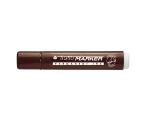 Marcatore permanente Marker punta a scalpello 6,5 mm marrone - 3844