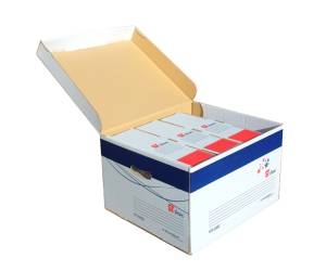 Scatola archivio ST box con coperchio 37,5 x 26,5 x 43 cm - 7708