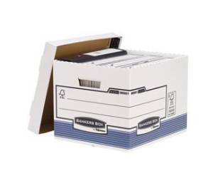 Scatola archivio System con coperchio 33,3 x 28,5 x 38 cm bianco - 7764