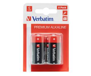 Scatola 2 Pile alkaline mezza torcia C - Verbatim - 49922 - 23942499220 - DMwebShop