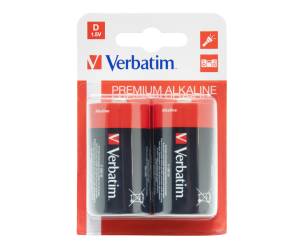 Scatola 2 Pile alkaline torcia D - Verbatim - 49923 - 50023942499232 - DMwebShop