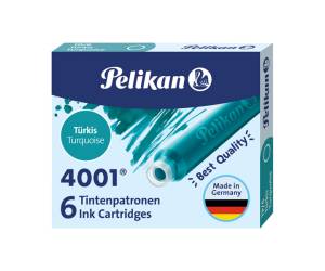 Cartucce inchiostro 4001 - TP/6 - lunghezza 39 mm - turchese - scatola 6 cartucce - Pelikan - 400142569 - 4012700301703 - DMwebShop