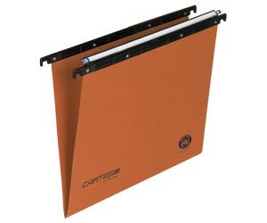 Cartella sospesa Cartesio - cassetto - interasse 39 cm - fondo V - 37 x 25 cm - arancio - conf. 50 pezzi - Bertesi - 100/395-B2 - 45683A - DMwebShop