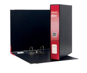 Registratore 4 - dorso 5 cm - commerciale - 23 x 29,7 cm - rosso - Esselte - Dox - D26411 - 8004389087753 - DMwebShop