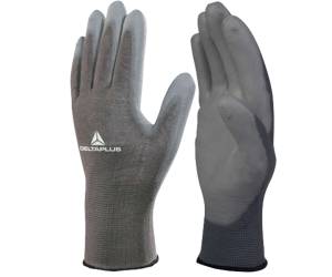 Guanti di precisione VE702PG poliestere palmo in poliuretano taglia 08 grigio - 3092