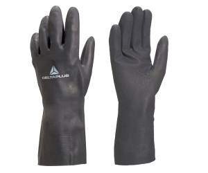 Guanti per protezione chimica VE509 neoprene floccato cotone taglia 09,10 nero - 3306