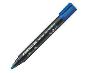 Marcatore Lumocolor Permanent 352 punta tonda tratto 2 mm blu - 3631