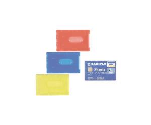 Porta Cards rigido - PVC - 8,5 x 5,4 cm - colori assortiti - conf. 100 pezzi - Favorit - 100500081 - 36284B - DMwebShop