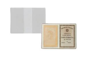 Porta carta identita PVC 15,5 x 11 cm trasparente - 4256
