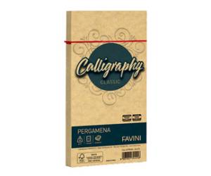 Busta Calligraphy pergamena - 110 x 220 mm - 90 gr - oro 03 - conf. 25 pezzi - Favini - A57W203 - 8007057741216 - DMwebShop