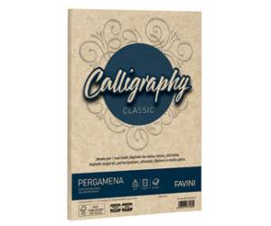 Carta Calligraphy pergamena - A4 - 190 gr - nocciola 04 - conf. 50 fogli - Favini - A69N084 - 8007057671605 - DMwebShop