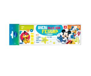 Blocchetto invito alla festa Mickey Disney da 10 inviti - 8450