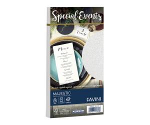 Busta Special Events metal 110 x 220 mm 120 gr bianco confezione 10 buste - 8453