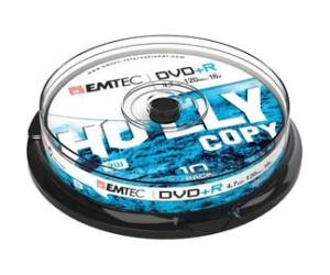 DVD R registrabile 4,7Gb 16x spindle confezione 10 pz ECOVPR471016CB - 8104