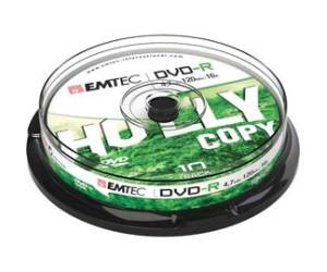 DVD-R - registrabile - 4,7 Gb - conf. 10 pz Emtec - ECOVR471016CB - 3126170114686 - DMwebShop