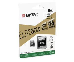 Micro SDHC Class 10 Gold con Adattatore 16GB - 7997