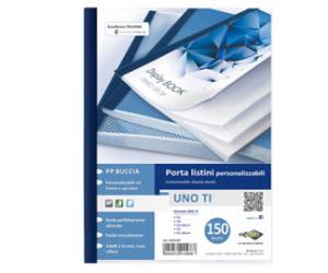 Portalistini personalizzabile Uno TI 22 x 30 cm 150 buste blu - 8126