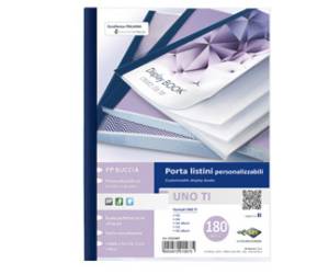 Portalistini personalizzabile Uno TI 22 x 30 cm 180 buste blu - 8127