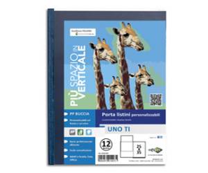 Portalistini personalizzabile Uno TI 25 x 35 cm 12 buste blu - 8129