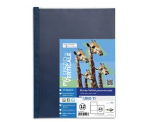 Portalistini personalizzabile Uno TI 30 x 42 cm libro 12 buste blu - 8118