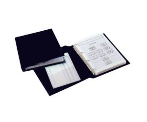 Raccoglitore Sanremo 2000,4 anelli a D 25 mm dorso 4 cm 35 x 50 cm libro nero Sei Rota 34355010 - 8382