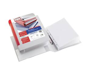 Raccoglitore personalizzabile Stelvio TI 22 x 30 cm 2 anelli a Q 65 mm bianco dorso 9 cm - 8395