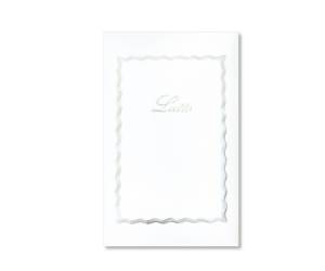 Taschetta 10 biglietti 10 buste Lutto bianco 90 x 140 mm 240 gr - 8435