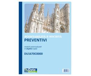 Blocco preventivi e ordinativi per banchetti - 50-50 copie autoautoricalcanti - formato 29,7 x 21,5 cm - Data Ufficio - DU1670C0000 - 8008842585534 - DMwebShop