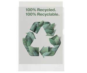 Cartellina a L De Luxe 22 x 30 cm PP riciclato buccia pesante - 6145