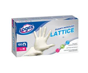 Guanti monouso in lattice taglia M scatola 100 pezzi - 8021