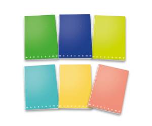 Maxiquaderno Monocromo Green A4,80 gr 1 rigo con margine 42 fogli - 8076