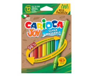 Pennarelli Joy Eco Family lavabili colori assortiti scatola 12 pezzi - 4040