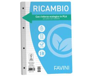Ricambi forati riforzati ecologico A4,1 rigo 100 gr - 6751