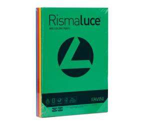 Carta Rismaluce - A4 - 140 gr - mix 6 colori - conf. 200 fogli - Favini - A65X214 - 8007057628449 - DMwebShop