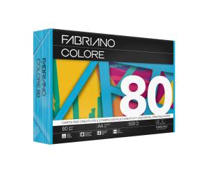 FabrianoColore - A4 - 80 gr - colori forti azzurro - conf. 500 fogli - Fabriano - 74321297 - 8001348233947 - DMwebShop