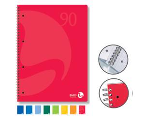 Quaderno Colors - A5 - quadretto 5 mm - 60 fogli - 90 gr - 4 fori microperforato - spiralato - conf. 5 pezzi - BM - 0105337 - 8008234053375 - DMwebShop