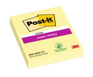 Blocco foglietti Super Sticky 656,12SS CY EU 47,6 x 76 mm giallo Canary 90 fogli - 8979