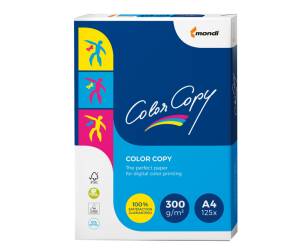 Carta Color Copy A4,300 gr bianco conf 125 fogli Mondi 6391 - 8954