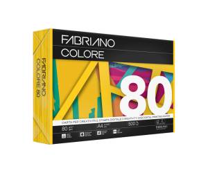 Carta Colore A3,80 gr colori forti giallo confezione 250 fogli - 8522